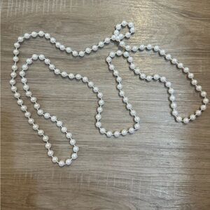 Elegant White Pearl Necklace
